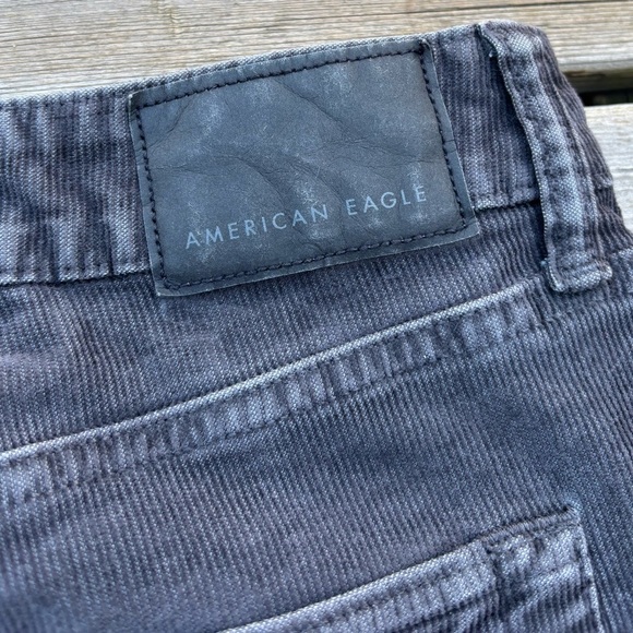 American Eagle AE Flex Original Straight Lived-in Corduroy Pants Gray 34x32 - Picture 9 of 9